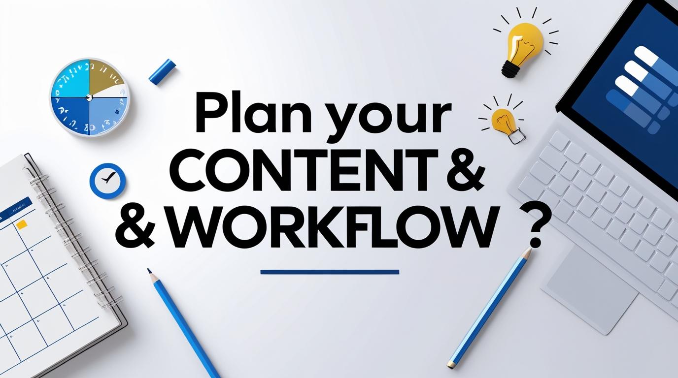 Plan your content and workflow