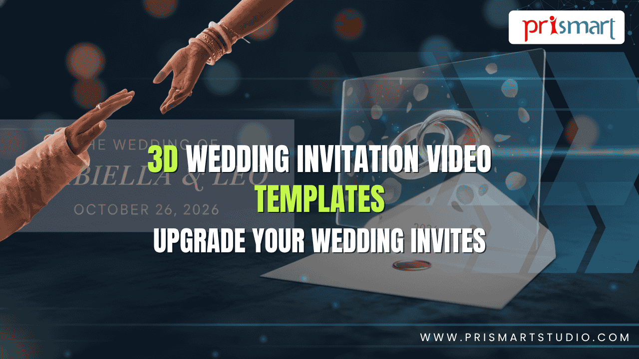 3d wedding invitation