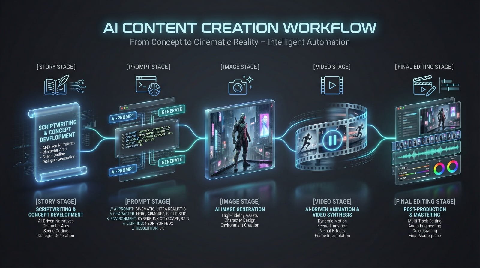 ai video production steps